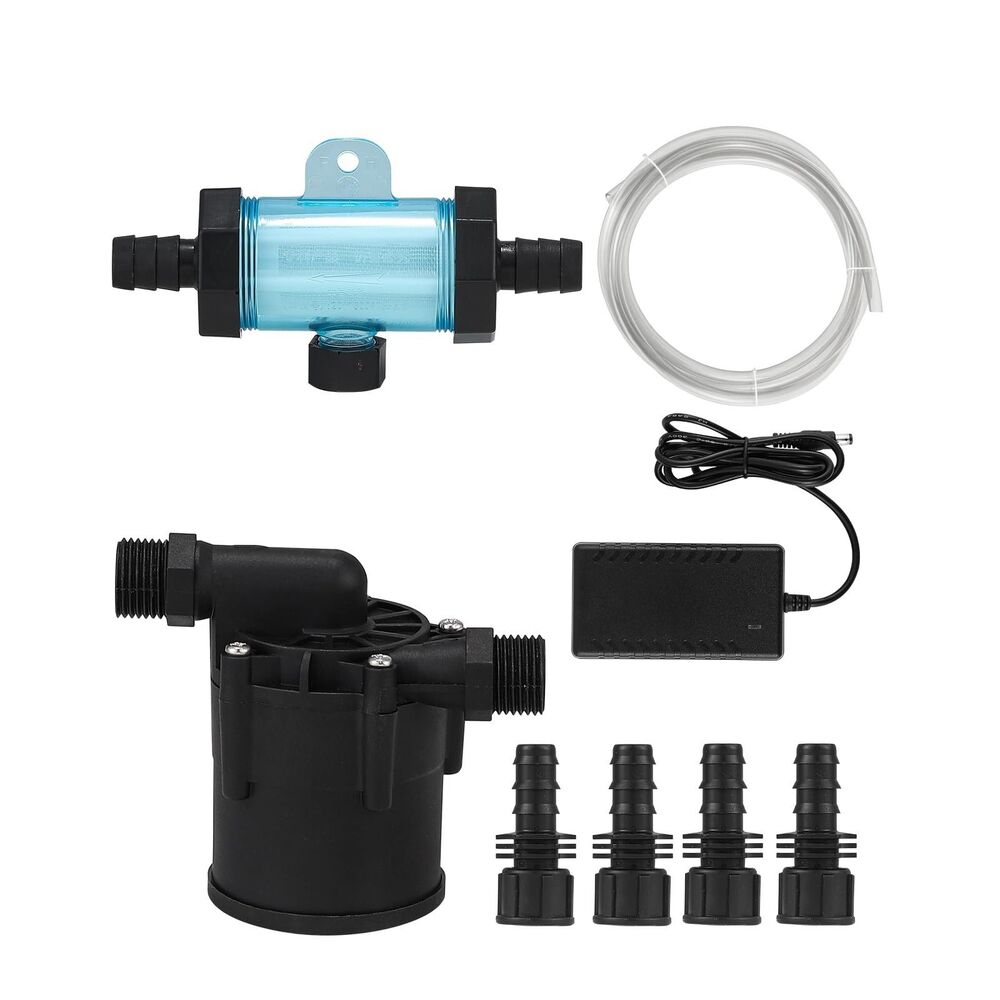 Cold Plunge Ice Bath Accessories Kit, 317GPH External Pump, Filter 1/2" to .71"